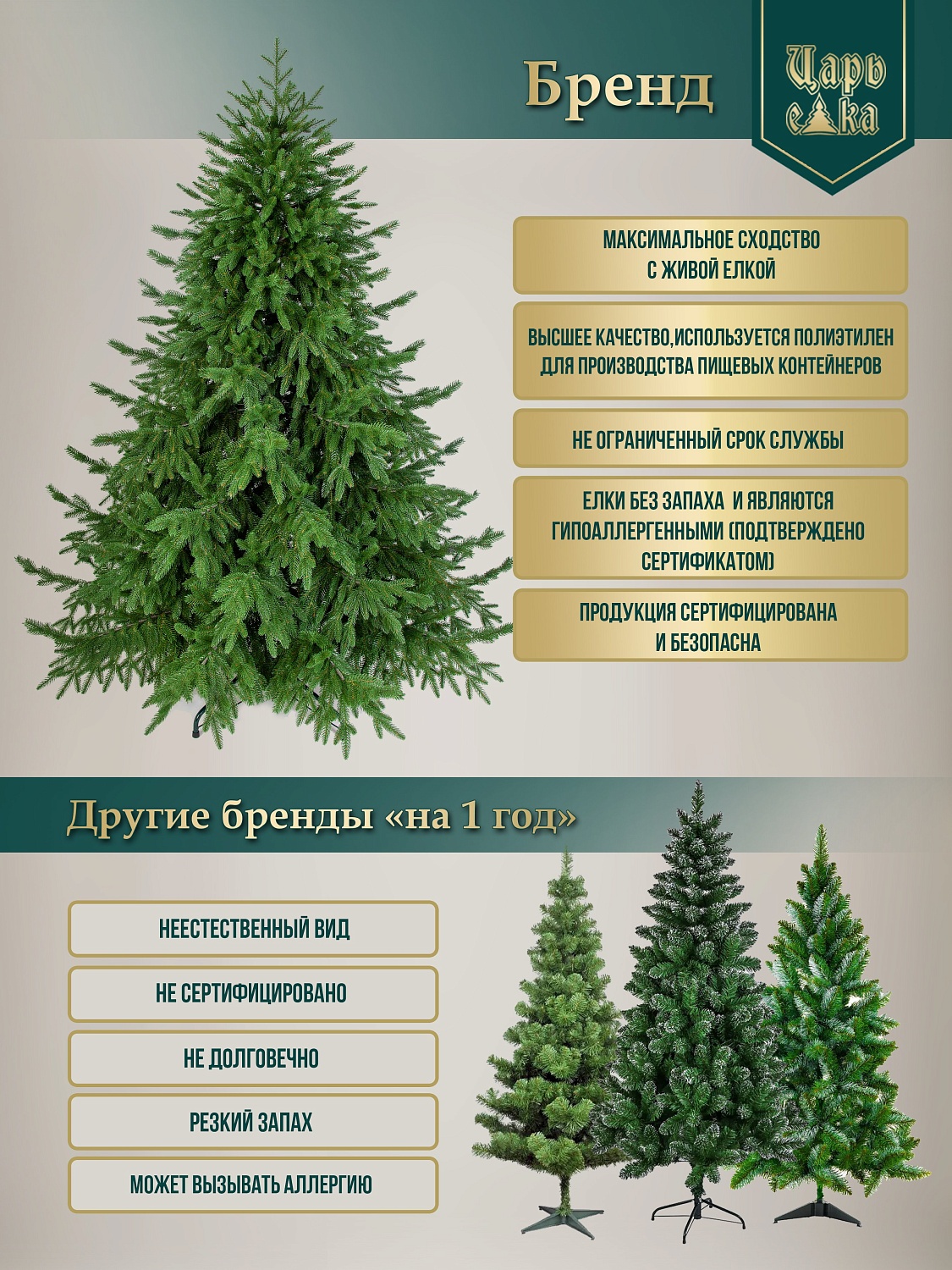 Ель искусственная Царь Елка Звездное сияние с освещением LED